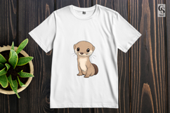 Cute Baby Weasel Clipart Sublimation PNG Product Image 2