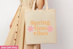 Spring Time Vibes PNG, Hello Spring Sublimation PNG Product Image 3