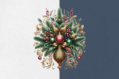 Watercolor Christmas cliparts. PNG sublimation Product Image 4