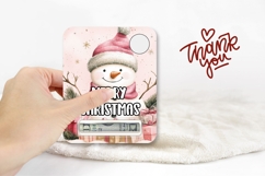 Watercolor Snowman Money Card Printable, Christmas Gift Card Product Image 3