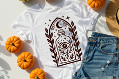 Halloween Potion Bottle Stained Glass SVG Cut File Product Image 3