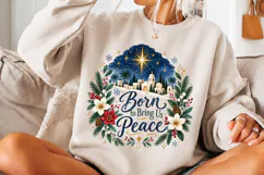 4 Christian Christmas PNG Designs, 4 Christmas Faith Quote P Product Image 3