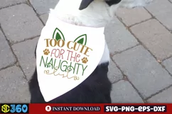 Too cute for the naughty list SVG, Christmas SVG Product Image 3