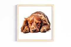 Cute Sleeping Dogs Clipart Product Image 3