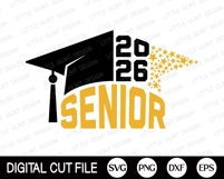 Senior Class of 2026 SVG, Graduation SVG, Senior 2026 Shirt Product Image 3