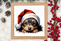 Christmas Peeking Dogs Clipart, Christmas PNG Product Image 3