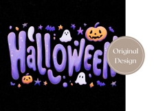 Neon Halloween Tumbler Wrap, Pumpkins Tumbler Design Product Image 3