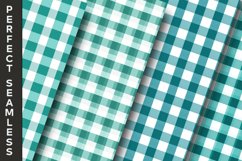 Arctic Teal Gingham Digital Papers 20 Variations Product Image 5