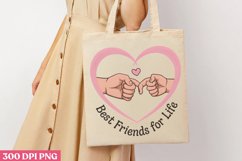 Best Friends for Life PNG, Friendship Sublimation PNG Product Image 3