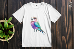 Watercolor Lilac Bird Clipart Sublimation PNG Product Image 2