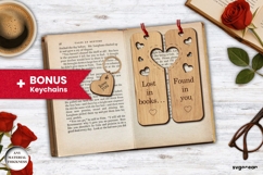 Valentine's Day Couple Bookmarks SVG Bundle | Laser Cut Product Image 3