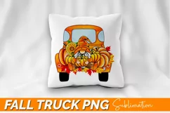 Fall Truck clipart,Happy Halloween,Truck Gnome,Pumpkin Product Image 3