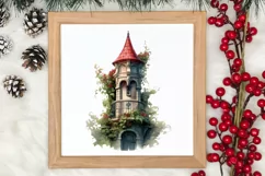 Christmas Castle Clipart Sublimation, Christmas PNG Product Image 3