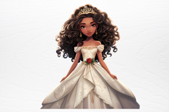 Christmas Black Angel Clipart Fashion Girl PNG Product Image 3