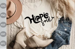 Hippie Soul SVG Cut Files - Boho Girl Quote SVG Design Product Image 1