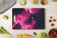 Hot Pink Galaxy Cutting Boards sublimation Design Product Image 3