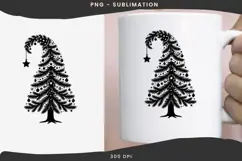 Christmas tree silhouette png design for T-shirts Product Image 3