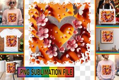 Joyful TOTE BAG Sublimation Magic, 3D Heart Product Image 1