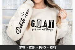 God Over All Things Inspirational SVG T-shirt Design Product Image 2