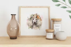 Watercolor Poodle Dog Illustration, Poodle Dog Sublimation Product Image 2