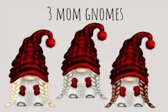 Autumn Family Gnomes | Watercolor Clipart Png Product Image 4