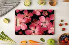 Pink &amp; Gold Flowers Cutting Boards sublimation Design Product Image 3