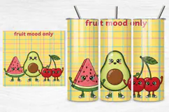 Fruit Mood Tumbler Wraps,20 oz Fruit Tumbler PNG Design Product Image 2