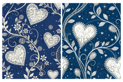 Valentines, Blue, Papers, Junk Journal Product Image 3