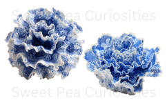 Blue Toile, Ephemera, PNG, Clipart, Junk Journal, flowers Product Image 3