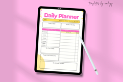 Minimal Cute Daily Planner Canva Template Product Image 3
