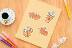 Pumpkin Spice Latte, Pumpkin Pie, Svg Cut File, Png file Product Image 3