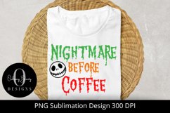 Nightmare Before Coffee|Sublimation Design|Halloween PNG Product Image 9