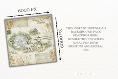 Easter Farm Old Vintage Backgrounds Product Image 3