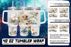 Watercolor Wildflower Tumbler Wrap Product Image 1