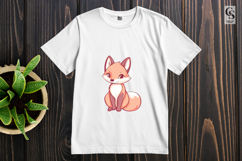 Cute Pink Fox Clipart Sublimation PNG Product Image 3