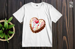 Chocolate Drip Heart Dessert Clipart Sublimation PNG Product Image 2