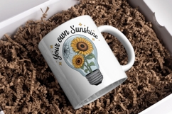 Sunflower Sublimation Design Bundle - 6 PNG Product Image 3