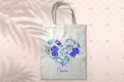 Medical Worker/Nurse Love Heart Sublimation PNG Design Product Image 4