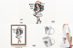 Cute Winter Christmas Clipart Bundle | Cute Christmas PNG Product Image 3