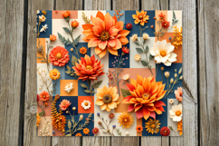 3D Flowers | 4 Skinny tumbler sublimation designs P Product Image 3