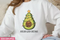 Avocado Good Christmas PNG, Avocado Sublimation PNG Product Image 3