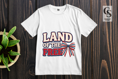 Land of the Free 1776 Patriotic Bow Sublimation PNG Product Image 3