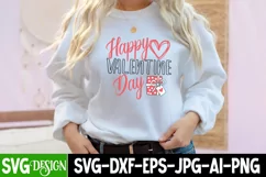 Happy Valentine Day SVG Cut File,Valentine's Day SVG Product Image 1