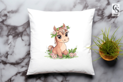 Cute Baby Horse Clipart PNG Product Image 3