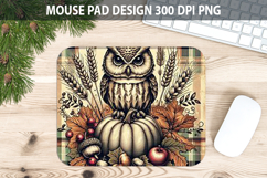 Owl Mouse pad Sublimation - Thanksgiving PNG Design Product Image 1