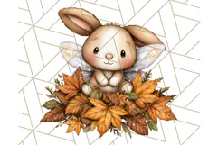 Fall Fairy Animal Clipart PNG, Woodland Creatures With Wings Product Image 3