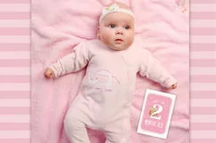 Baby Milestones for Baby Girl Photo Booth Props Product Image 3