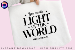 You Are the Light of the World Matthew 5:14 Christian Product Image 1