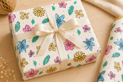 Cute Flowers Seamless Pattern PNG Product Image 3