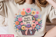 Happy Mothers Day Floral PNG Product Image 3